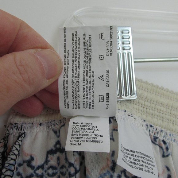 Vintage America Blues Elastic Waist Midi Skirt M/L - Picture 9 of 10